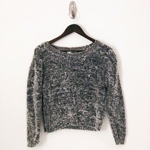 Faux Fur Monochrome Sweater